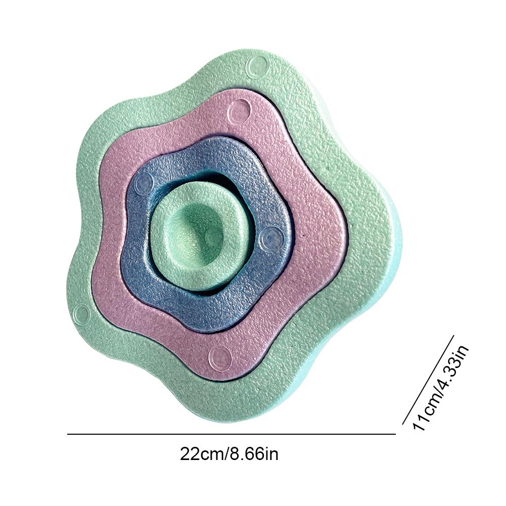 Balance Training Board Flower Shape Balance Exerciser Multi-Function Stability Board Balance Stepping Stones for Kids Adults