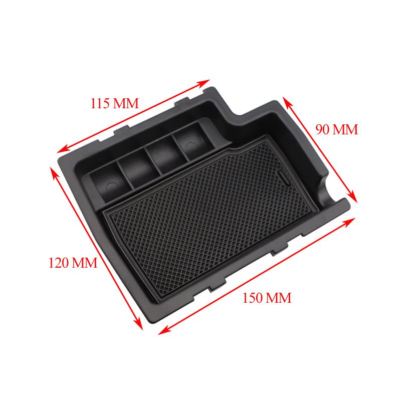 Car Central Armrest Storage Box For Subaru XV Crosstrek 2012-2017 for Subaru Impreza 2012-2016 Container tray Accessories чёрный