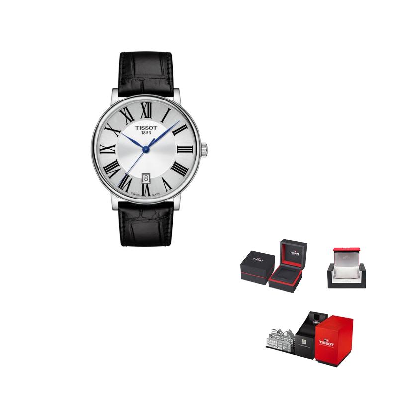

TISSOT Kason Zen I Collection Quartz Movement Men s Watches Watch 40mm Silver Dial Leather Strap T122.410.16.033.00 Silver Black Strap
