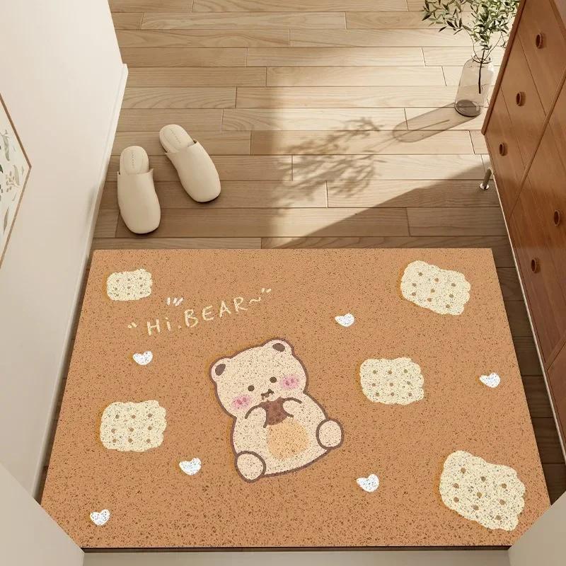 Cartoon Cat Series Mat Non-slip Easy To Clean Rug Wrinkle-Resistant Doormat Indoor Washroom Entrance Decorative Washable Carpet