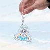 Cute Manga Sameko Saba Keychain Llavero Accessories Bag Cute Anime Kawaii Farming Charm Women's Keyrings Fans Gift