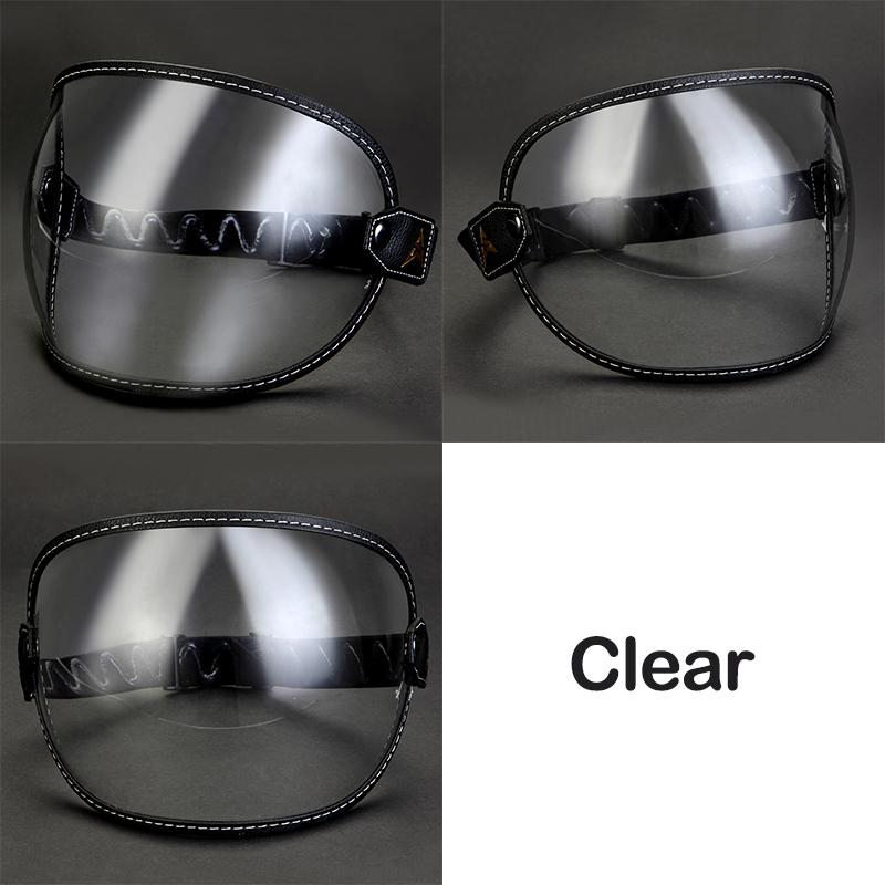 Universal Motorcycle Vintage Helmet Bubble Shield Visor Sunglasses Goggles Accessories Fit All Vintage Retro Open Face Half