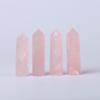 Hexagonal Crystal Column Ornament: Polished Semi-Precious Stone in Various Materials