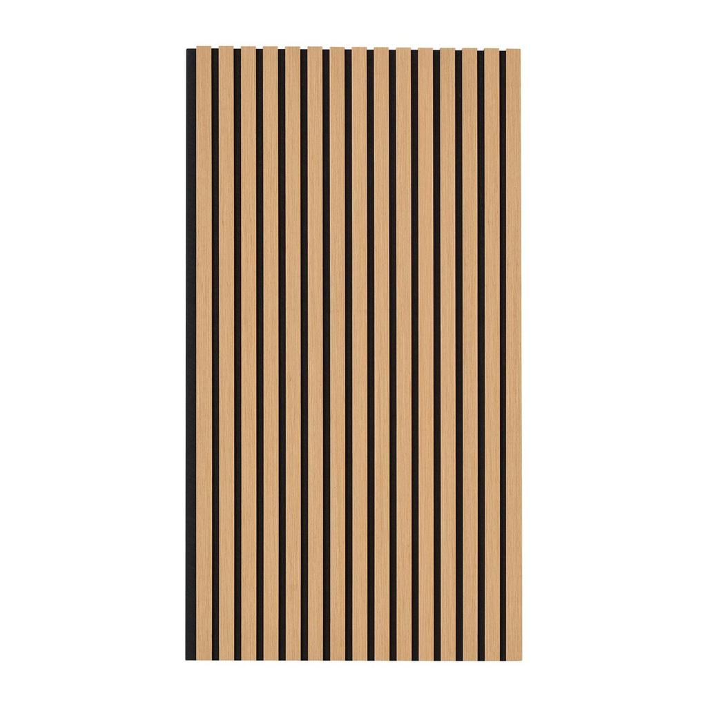 Wood Slat Acoustic Panels 23.6 X 47.2 Inch for Modern Wall Decor Light Oak