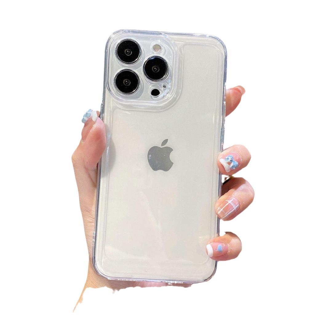 Transparent Hollow Case Suitable for Iphone16promax Phone Case  Apple 15 Drop Protection Case  Tpu Full Package 14