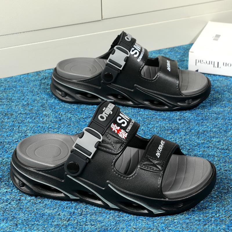 

Мужские летние сандалии Удобные шлепанцы Легкие пляжные тапочки Мягкая подошва Нескользящая уличная повседневная обувь для мужчин и женщин 36-37