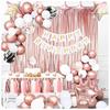 Set mit 65 roségoldenen Geburtstagsballons
