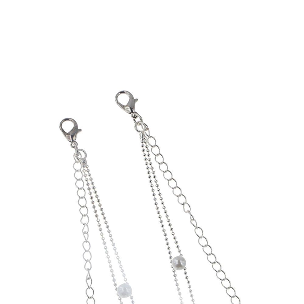 Chain Summer Wedding Leaves Women Bra Belt Bra Accessories Pearl Shoulder Strap Brassiere Straps