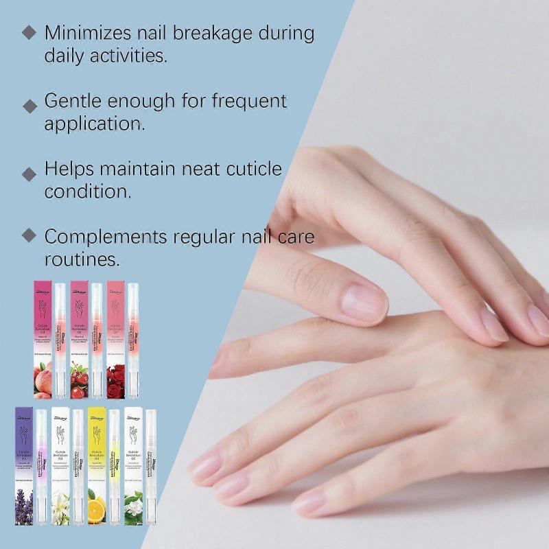 7pcs Cuticle Oil Pens for Nail Care,Cuticle Revitalizer Oil Pen with Soft Brush,Cuticle Oil To Prevent Nail Cracking and Dry