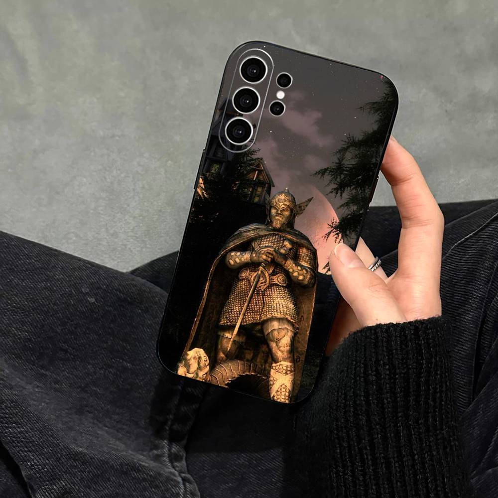 The Elder Scrolls- TES Phone Case For Samsung S25,S24,S21,S22,S23,S30,Ultra,S20,Plus,Fe,Note,10,9,5G Black Cover Samsung S21 S305G