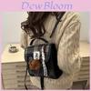 Retro Harajuku Style Backpack For Daily Use With Durable Material And Fashionable