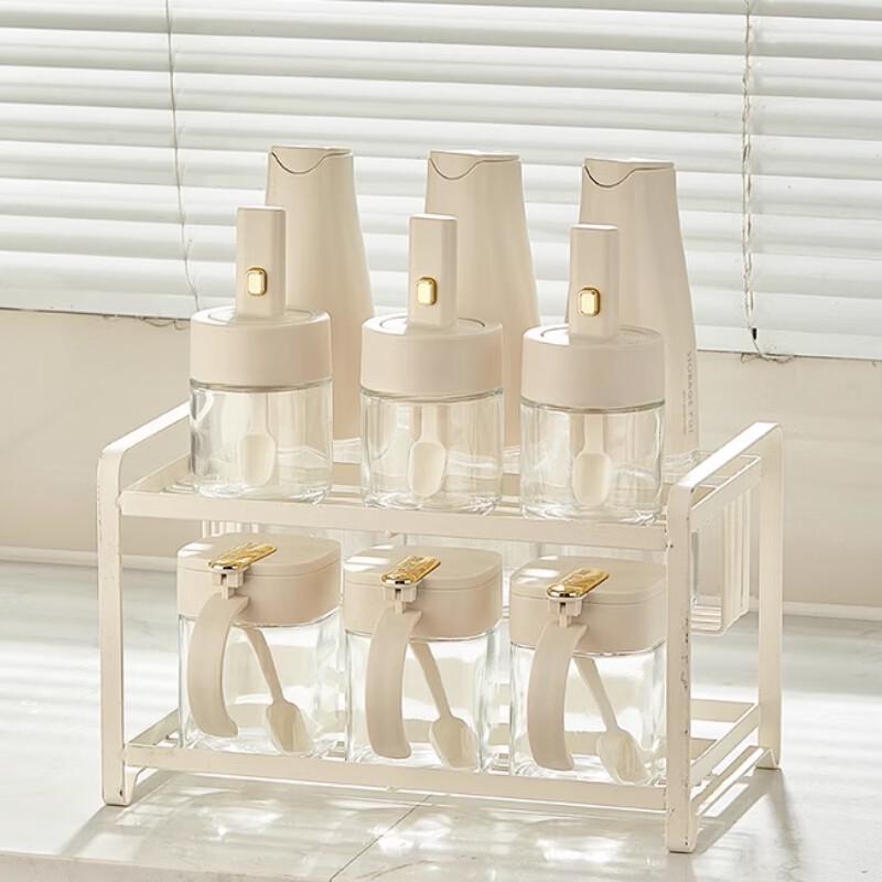 Yunshuang Light Luxury Kitchen Seasoning Jar & Storage Rack Set