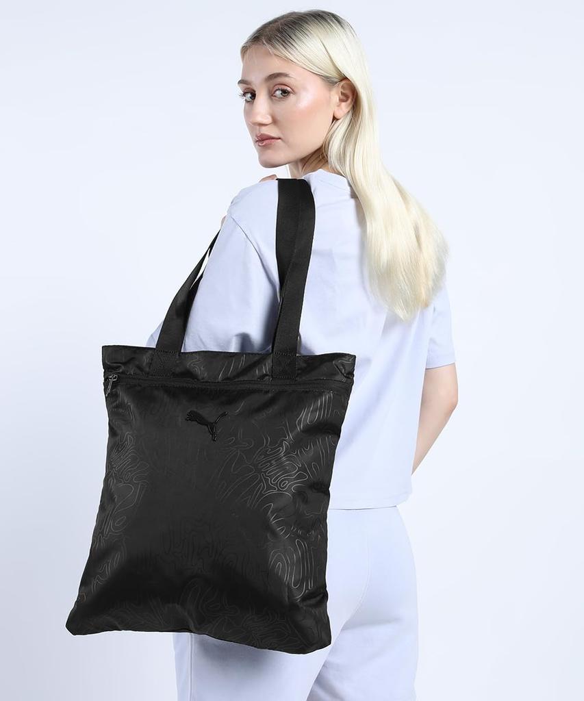 Tote Bag POP Tote 091336 2025 Color [PUMA] Women's Spring/Summer Black/Graffiti AOP(01)