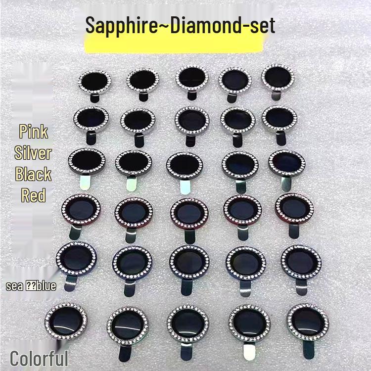 iPhone 14 Pro Max Lens Film: Metal Diamond Camera Protection Ring