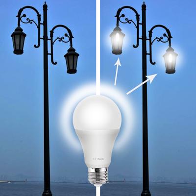 Hot! 85-265V E27 LED Light Sensor Lamp Bulb Automatic Dusk To Dawn Auto ON/OFF Globe LED Light Bulb for