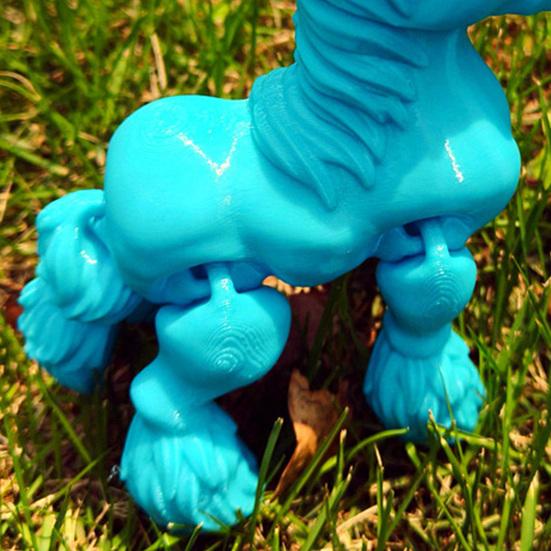 3D Printed Horse Figurine Movable Joints Pony Statue Stress Relief Fidget Toy Educational Animal Model Desktop Decoration Ornament