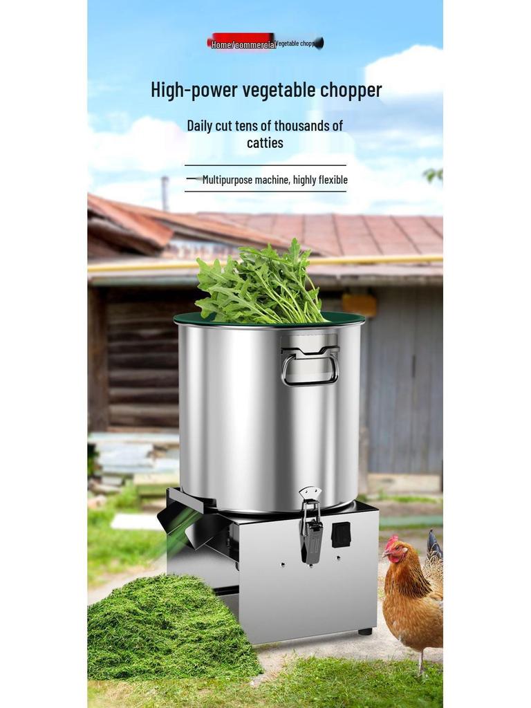 Multi-Function Stainless Steel Grass & Vegetable Chopper for Poultry and Home
