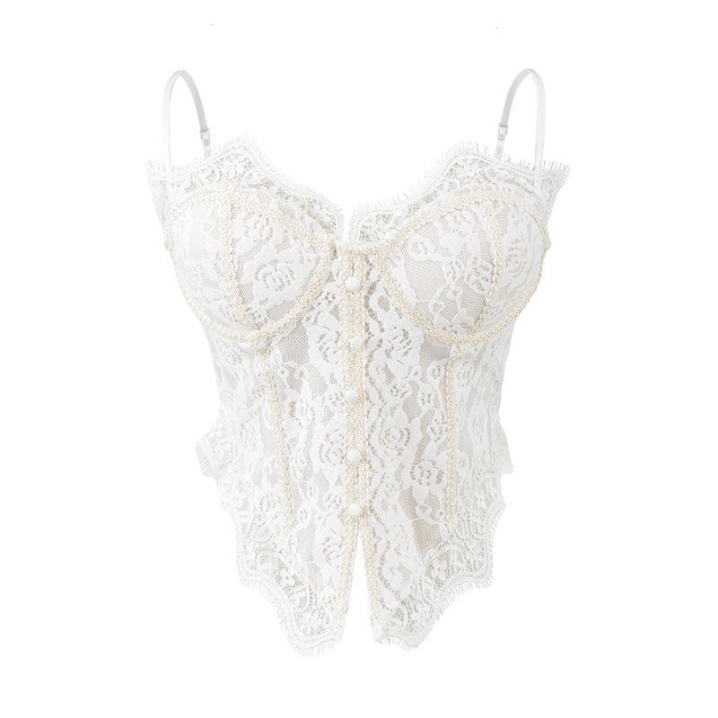 

Women s Retro Coffee Mesh Camisole: Cinched Waist, Built-in Bra Pads, Alluring, Sexy Base Layer. One Size белый