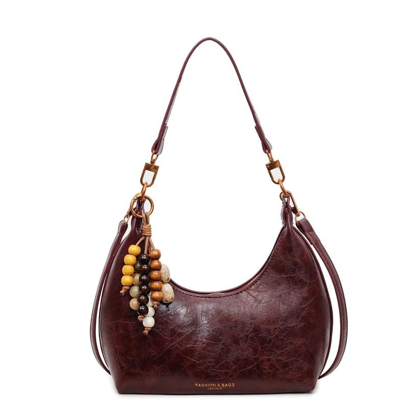 

Сумка подмышку женская большой вместимости на плечо через плечо красный