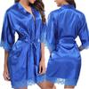 Plus Size Women's European & American Lingerie Nightgown Bathrobe - Loose, Large Elasticity Yukata Nightdress