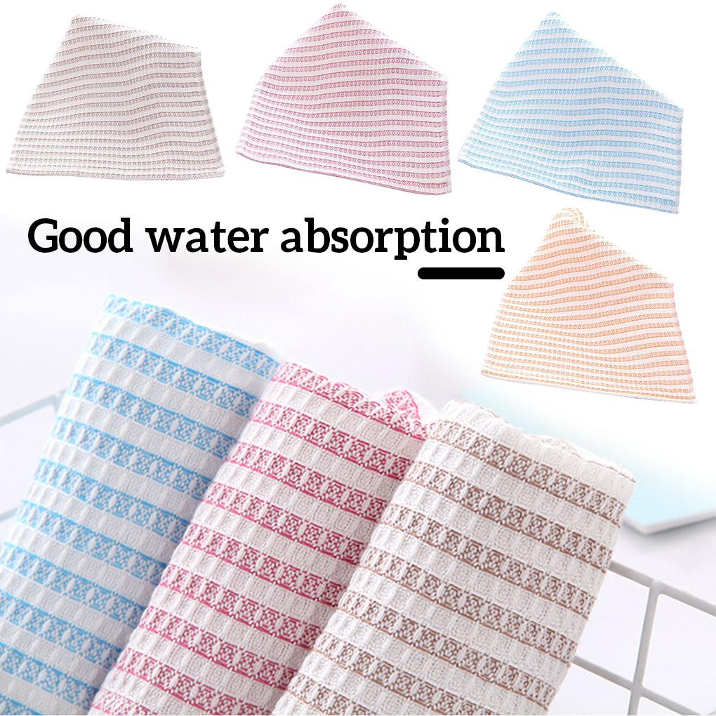 8pcs Dish Towel Absorbent Drying Tea Cloth Home Cleaning Fabric Cloth Kitchen Supplies