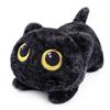 Black Cat Weighted Plush Toy with Cute Big Eyes, Soft To the Touch, 50cm, Perfect As a Birthday Gift (Black)