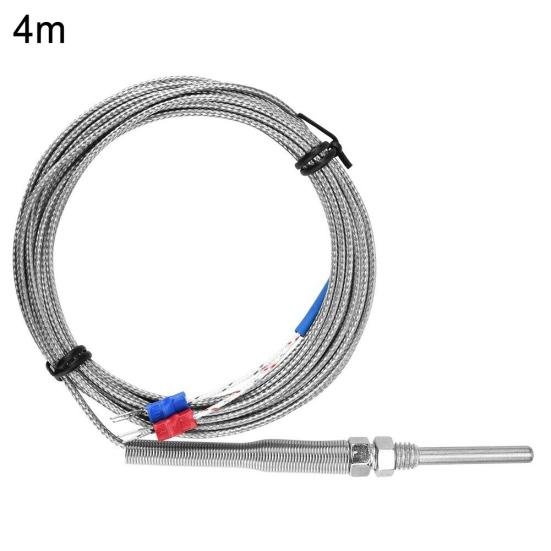 Cable de sensor de temperatura termopar tipo K con rosca M8 de 1/2/3/4/5 m y 30 mm