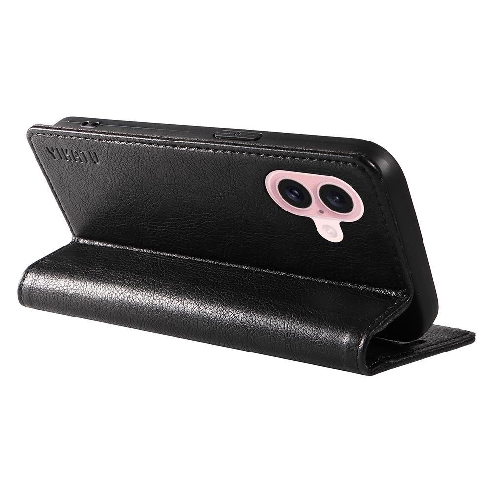 YIKATU YK-006 For iPhone 16 Wallet Case Scratch-Proof Leather Phone Cover