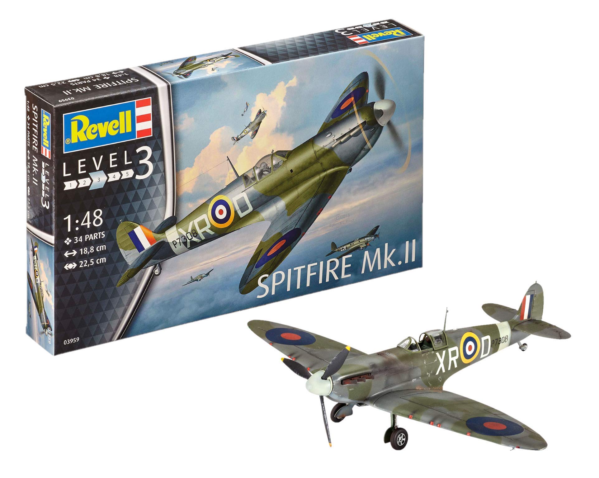 

Немецкий уровень Spitfire пластиковая модель 1/48 MK.II