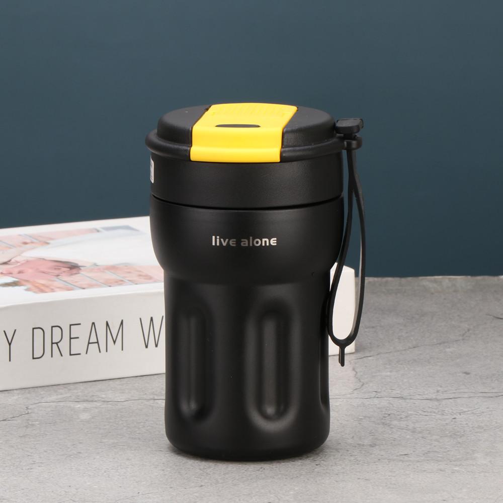 

Термос-чашка для женщин, новая, высокого уровня внешнего вида, чашка для воды, летняя, холодная, мужская, сопутствующая чашка для кофе, портативная чашка 400ml