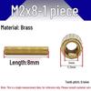 Brass M2 Round Double-Pass Knurled Copper Pillar Screw for Camera Security