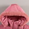 Children Clothing Girls Winter Long Coats Cotton-padding Jackets Thick Hooded Children Outerwear for Girl Clothes