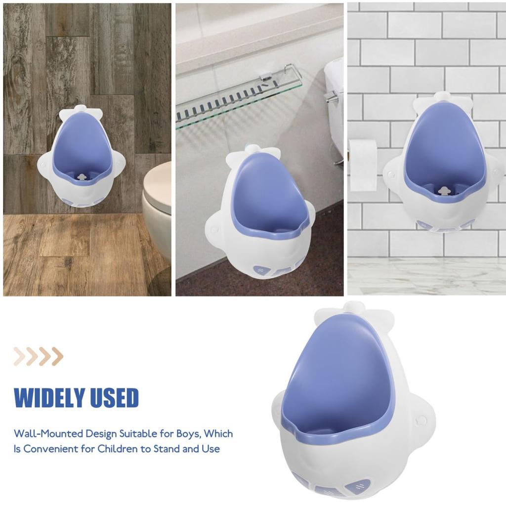 MERRYHAPY Wall-Mounted Boys Potty Training Urinal Portable Boy Girl Urinal for Boy Girl Fun Design with Moderate Capacity Easy to Clean Space-Saving