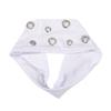 AWAYTR Punk Girl Hollowed Out Eyelets Wide Elastic Headband Stretchy Metal Rock Sports Grommet Headband Hair Accessories