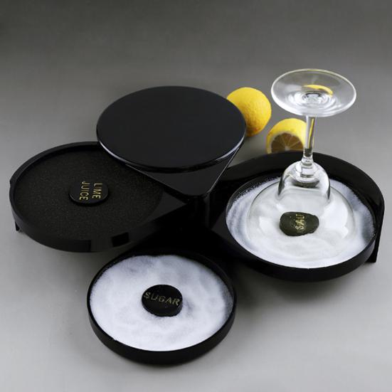 Plastic Salt Edge Box Three Layers Salt Dipper Sugar Juice Seasoning Box Smooth Inner Wall Salt Dipping Tool