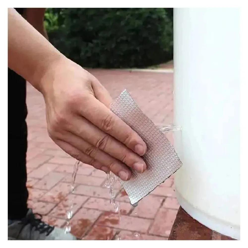 High Temperature Aluminum Foil Tape Thickened Self-Fiberglass Cloth Tape for Range Hood Duct Easy To Tear Tape Repair Bundles