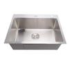 Stainless Steel RV Sink 24 Inch Single Bowl Kitchen Sink Basin Top Mount Undermount with Nano Coating for Food Truck