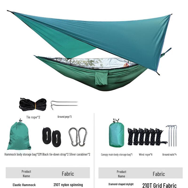 JOJOBA Outdoor Camping Hammock with Mosquito Net