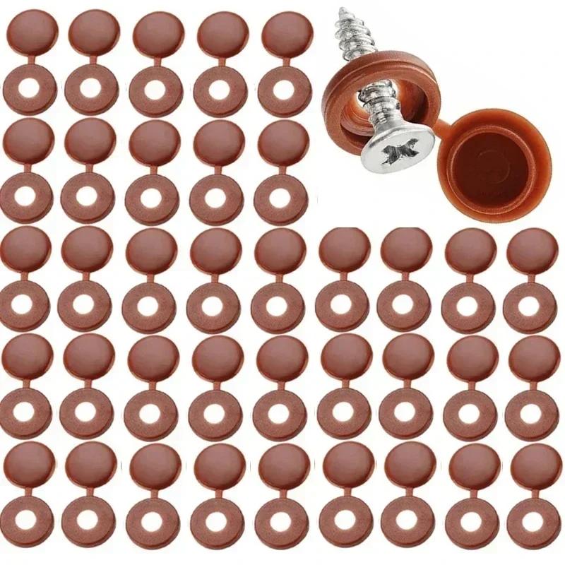 New 5/100Pcs 7 Color Phillips Screw Decorative Cover Phillips Screw Folding Cover Nail Screw Cap Plastic Protective Cover