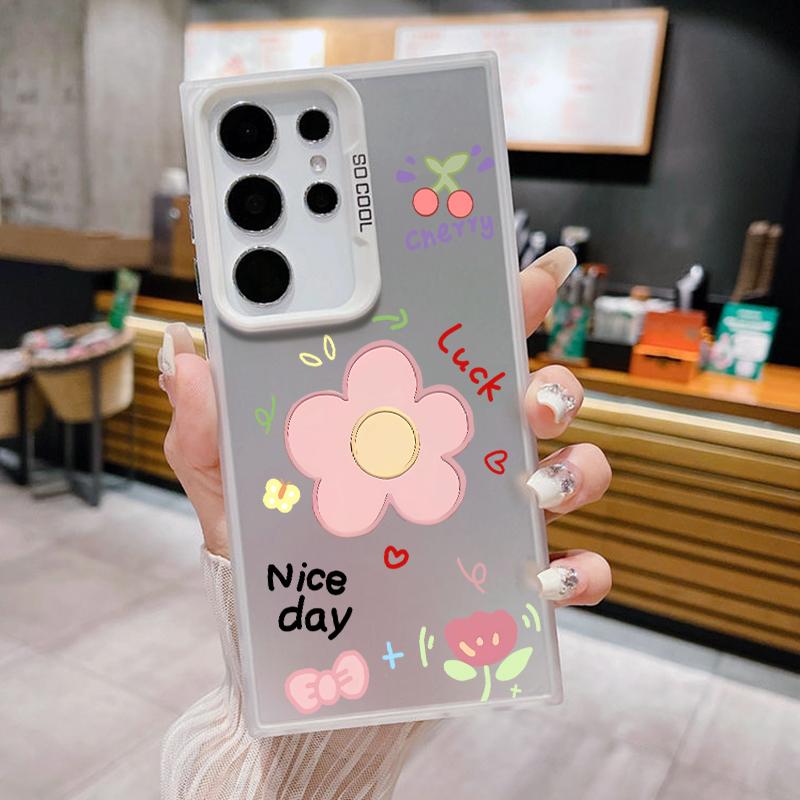 

Тонкий чехол IMD с принтом кристаллов роз для Samsung S25 Ultra S24 FE S23 S22 A16 A55 A15 A35 A25 A14 A54 A34 с рисунком цветка и лазерным противоударным покрытием Samsung A52 розовый/белый