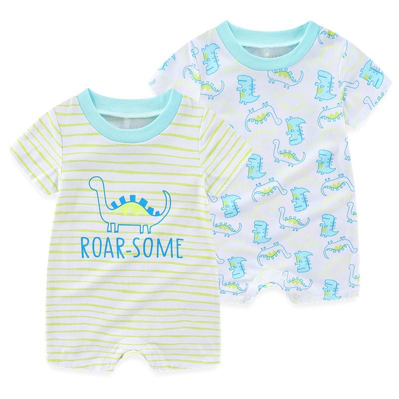 2 Pieces Baby Boy Girl  0-9months Casual Fashion Prints Sleeveless Baby Onesies  Four Seasons