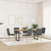VidaXL Dining Chairs Set of 6 Dark Grey Fabric, Chair, Living Room Chair, Accent Chair, Kitchen Chair, Seat of 3315568