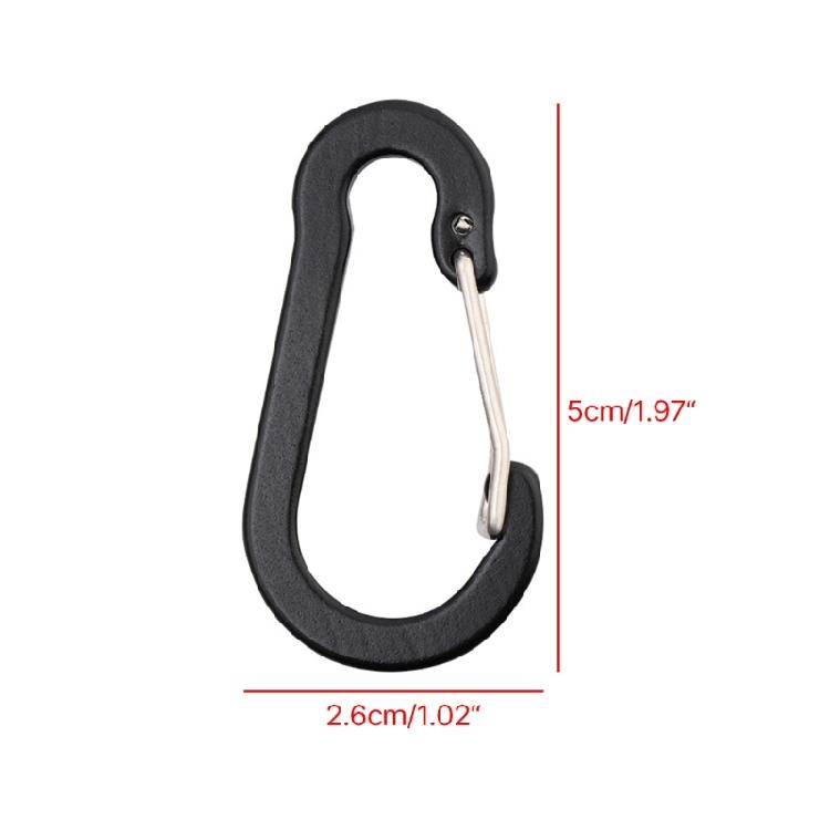 5Pcs Wiregate Carabiner Clips, Heavy Duty Accessory Clip, Large Size for Camping