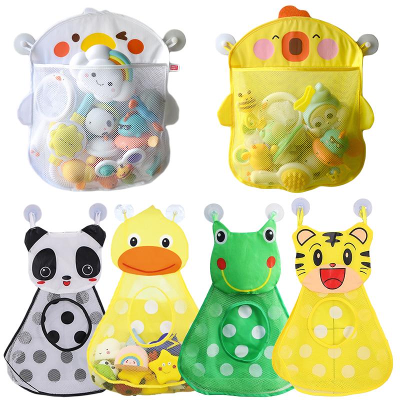 

Детские игрушки для ванной, утка, лягушка, сетчатая сумка для хранения игрушек с сильными присосками, сумка для игр для ванной, органайзер для ванной, водные игрушки для