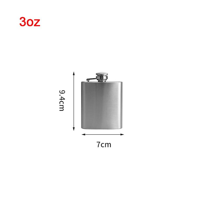 1-18Oz Stainless Steel Hip Flask Liquor Alcohol Whiskey Flask Cap Bottle Travel Liquid Container Accessory Portable Hip Flask