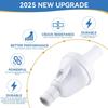 Upgraded 9-100-1200 Backup Valve for Polaris 360 Pool Cleaner, White, Polymer Blend Body, 2 Ports, 1.5" Inlet & Outlet, Compatible with Polaris 360 &