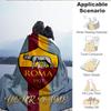Custom Name Roma Football Club Emblem Blanket Bedding Blanket for Women Men, Soft Throw Blankets for Couch,Bed, picnic, Christmas gifts