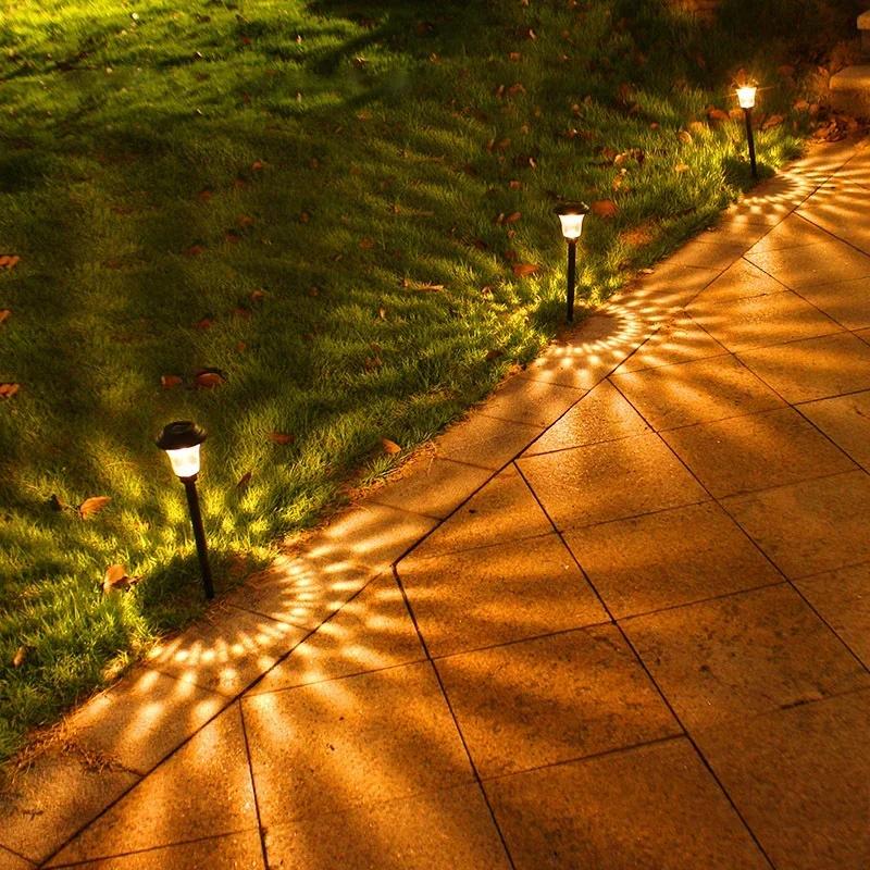 Solární venkovní osvětlení Nové zahradní lampy Vodotěsná Krajinná cesta na dvorek Zahrada Trávník Terasa Dekorativní LED osvětlení