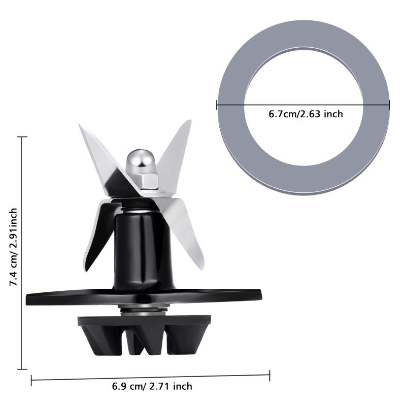 Wet Blade Assembly Replacement Part Premium Stainless Steel Blade Assembly for Cuisinart Series Blender