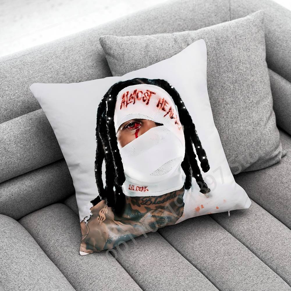 L-Lil Durk Deep Thoughts Throw Pillow Case For 50cm 30cm 55cm 45*45cm 40cm Square Bed Pillowcase Cover